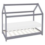 Ml - design lit denfant forme maison 70x140 cm gris clair avec matelas à mousse froide sommier à lattes ... Ml - design lit denfant forme maison 70x140 cm gris clair avec matelas à mousse froide sommier à lattes ...