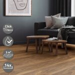 Ml - design revtement de sol pvc lames en vinyle moderne 122 cm x 18 cm x 42 mm paisseur 42 mm 308m ...