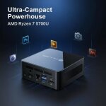 Mllse mini pc g1 pro amd ryzen 7 5700u 16go ram 512go ssd windows 11 pro wifi 6 ordinateur bureau multim�dia ...