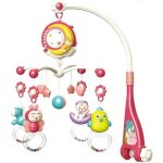 Mobile musical pour lit b�b� 3 en 1 tournant t�l�command� projection de lumi�res musique jouets de chevet ...