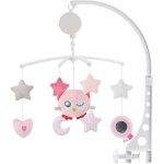 Mobile musical pour lit bbjouet animaux musaical endormant lit bb - - rose