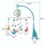 Mobile musical lit b�b� mobile pour lit de b�b� avec lit b�b� rotatif � 360� avec projecteur lumi�res ...