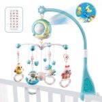 Mobile musical pour lit bb tlcommand projection de lumires musiques et sons ds la naissance
