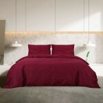Solde - mobilier ensemble de housse de couette bor - moderne ensemble de housse de couette bordeaux 220x240 ...