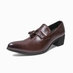 Mocassin homme bout pointu business casual fashion - marron