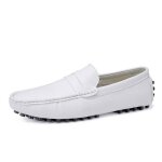 Mocassins homme chaussures en cuir � enfiler loafers plates confortable grande taille pour travail et ...