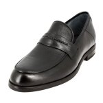 Mocassin homme de ville en v�ritable cuir noir mn420 39