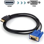Moclever cble hdmi vers vga converter 18m - 5. 9ft 1080p hdmi mle vers vga mle 15 broches m - m connecteur ...