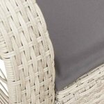Mode chaise � bascule de jardinchez yiyifauteuil de relaxation �l�gant1personneavec coussinsgris clair ...