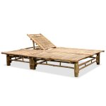 Mode chaise longue pour 2 personnes - parajie - max charge 110kg - transat double - bambou @1320538338 ...