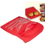Mode rouge sac cuiseur lavable cuisson rti de pommes de terre au four sac micro - ondes