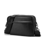 Sac banane vintage en pu cuir - noir - taille 25x17x8cm - idéal pour le sport Sac banane vintage en pu cuir - noir - taille 25x17x8cm - idéal pour le sport