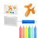 Sculpture de ballons - multicolore - pack avec pompe et 30 ballons - instructions incluses - pour enfants ...