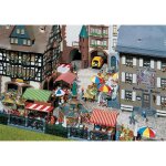 Modlisme - faller - accessoires de dcor h0 - march avec stand  saucisses