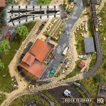 Modlisme ferroviaire - busch environnement - bue12341 - aiguillage gauche 175 mm 225