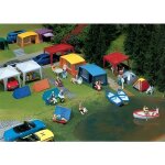 Mod�lisme - jeu de tentes de camping - faller - accessoires de d�cor ho - diff�rentes couleurs - mixte ...