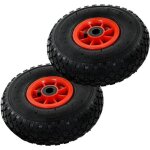 Moderne - lot de 2 roue de diable brouette - roue gonflable idal pour diable chariot caoutchouc 3. 00 ...