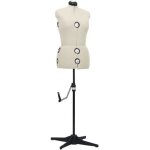 Moderne 23412 - buste mannequin de couture de vitrine de robe ajustable - buste dcoratif de femme crme ...