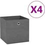 Moderne lot de 4 botes de rangement caisses de rangement - cube de rangement pour linge jouets vtement ...