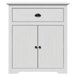 Moderne armoire / cabinet burke pour salon / chambre meuble de couloir bodo blanc 80x35x90 cm aa3462