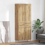 Moderne armoire haute moderne - buffet haut cuisine garde - manger ch�ne artisanal 695 x 34 x 180 cm ...