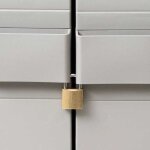 Moderne armoire de rangement burke meuble de jardin avec 3 �tag�res noir et gris 65x38x171 cm aa157