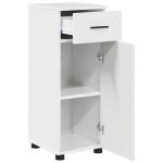 Moderne cabinet de salle de bain solomoon armoire wc blanc brillant 30x35x80 cm mm1110