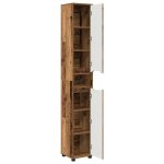 Moderne cabinet de salle de bain solomoon armoire wc bois ancien 305x30x195 cm mm1184