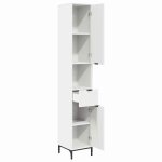 Moderne cabinet de salle de bain solomoon armoire wc avec tiroir blanc 315x33x190 cm mm1156