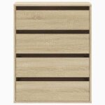 Moderne commode dangle burke meuble bas ch�ne sonoma 60x41x76 cm bois ding�nierie aa3209