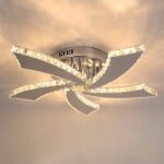 Moderne k9 cristal led chandelier �clairage domestique chrome lustre chandeliers plafond en pendentif ...