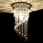 Moderne lustre en cristal plafonnier lumire k9 cristal pour chambre  coucher couloir salon (hauteur ...