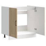 Moderne meuble de base de lavabo sweety meuble - lavabos lucca ch�ne sonoma bois ding�nierie 80x46x81. ...