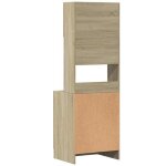 Moderne placard / armoire de cuisine sweety meuble bas de rangement ch�ne sonoma 60x50x180 cm bois ding�nierie ...