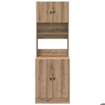Moderne placard / armoire de cuisine sweety meuble bas de rangement avec porte ch�ne artisanal 60x50x180 ...