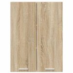 Moderne placard suspendue sweety armoire murale cuisine avec porte riga ch�ne sonoma 60x31x80 cm bb1538 ...