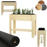 Modo24 carr� potager sur pieds bois de pin bac potager / jardini�re sur pied balcon / terrasse / jardin ...