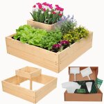 Modo24 potager sur�lev� bois zp08 27x62x62 cm jardini�re balcon / terrasse pour herbes l�gumes kit jardinier ...