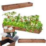 Modo24 zp06 jardini�re sur�lev�e bac potager bois de pin massif pour jardin et terrasse ext�rieur 18x203x30 ...