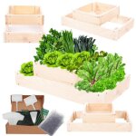 Modo24 zp09 carr� potager sur�lev� en escalier modulable bois de pin herbes / l�gumes jardin / terrasse ...