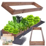 Modo24 zp09 carr� potager sur�lev� en escalier modulable bois de pin herbes / l�gumes jardin / terrasse ...