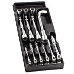 Module 10 cl�s � pipe d�bouch�es ogv� 6 pans - facom - mod. 75 - 1