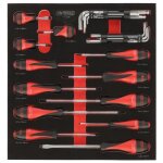 Module doutils - ks tools - 714. 0158 - 158 pices - 3 tiroirs - rsistant aux huiles et produits chimiques ...