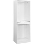 Module dressing avec penderie et porte - pantalons. blanc. panneaux stratifiés Module dressing avec penderie et porte - pantalons. blanc. panneaux stratifiés