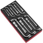 Module mousse 13 cls  pipe dbouches ogv 6 pans - facom - modm. 75 - acier - dimensions 75. 7 - 19mm ...