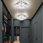 Mogod 2 pack plafonnier intérieur style moderne 20cm lampe en cristal lustre plafonnier lumière froide ... Mogod 2 pack plafonnier intérieur style moderne 20cm lampe en cristal lustre plafonnier lumière froide ...