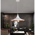 Mogod suspension luminaire design moderne plafonnier cage en aluminium e27 blanc lustre ajustable pour ... Mogod suspension luminaire design moderne plafonnier cage en aluminium e27 blanc lustre ajustable pour ...