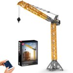 Mold king 17096 jouets techniques de camion le app / rc luffing jib ville grue bloc de construction grue ...