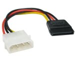 Molex lp4 4 broches vers sata 15 broches alimentation adaptateur cble cordon