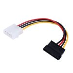 Molex sata 20cm adaptateur dalimentation c�ble 4 pin 15 broches pour disque dur sata
